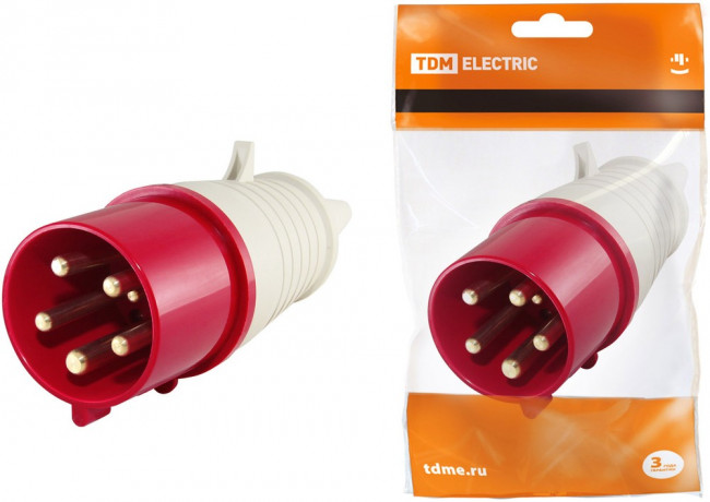 SQ0601-0003, Вилка на кабель 16А 380В 3P+PE+N SQ0601-0003, Вилка на кабель 16А 380В 3P+PE+N