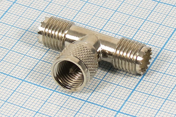 Штекер miniUHF-2Гнездо miniUHF, переходник; №1426 штек miniUHF-2гн miniUHF