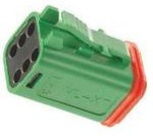 0934454203, Conn Housing PL 6 POS Crimp ST Cable Mount Green ML-XT™ Bag 0934454203, Conn Housing PL 6 POS Crimp ST Cable Mount Green ML-XT™ Bag