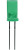 L-483GDT, Светодиод цилиндрический зеленый 100° d=5мм 4мКд 568нМ
