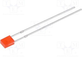 N0R35L32, LED; rectangular; 2x3mm; red; 15?20(typ)-25mcd; 120°; Front: flat