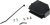 863093C37ALF, 863093C Series Thermoplastic Angled, Straight D Sub Backshell, 37 Way, Strain Relief