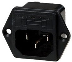 AS-230UL (AC-3FL), Евровилка сетевая без предохранителя на панель