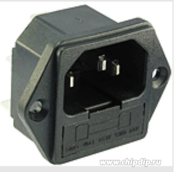 AS-230UL (AC-3FL), Евровилка сетевая без предохранителя на панель