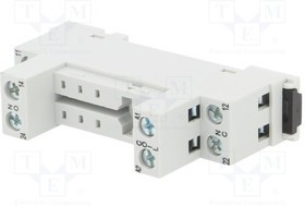 Цоколь GZF80, 10A(250VAC), серый, на рейку DIN35/на панель (1xM3), для RM84, RM85, RM87L, RM87P, RMP