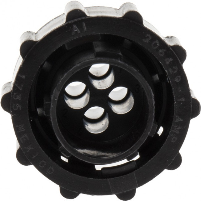 206429-1, Корпус вилки круглой кабельной на 4 контакта