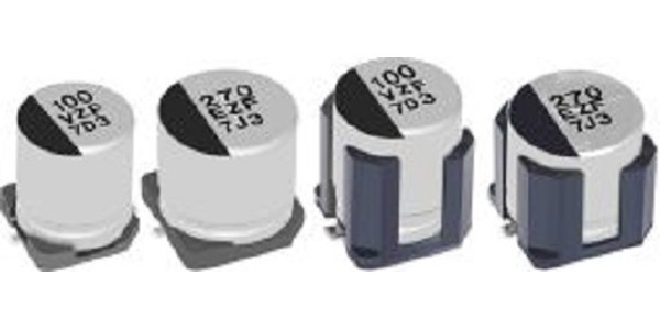 EEHZF1H101P, Hybrid Aluminium Electrolytic Capacitor, 100 мкФ, ± 20%, 50 В, Радиальная банка - SMD, 0.028 Ом