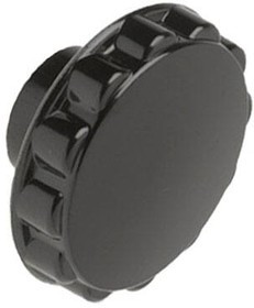 3009-K, KNOB, ROUND FLUTED, THREADED, 38.1MM