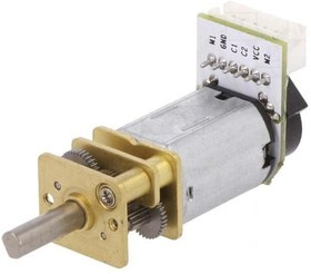 FIT0484, Двигатель DC, с энкодером,с редуктором, 6ВDC, 150 1, 60об./мин.