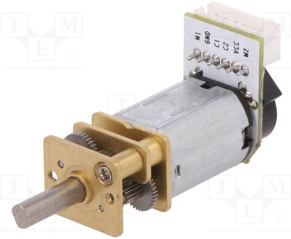 FIT0484, Двигатель DC, с энкодером,с редуктором, 6ВDC, 150 1, 60об./мин.