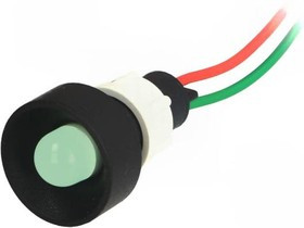 LG-D10-24AC/DC, Индикат.лампа: LED, вогнутый, 24ВDC, 24ВAC, Отв: d13мм, IP40 LG-D10-24AC/DC, Индикат.лампа: LED, вогнутый, 24ВDC, 24ВAC, Отв: d13мм, IP40