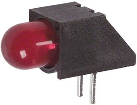 550-5107F, Red Right Angle PCB LED Indicator, Through Hole 2.55 V