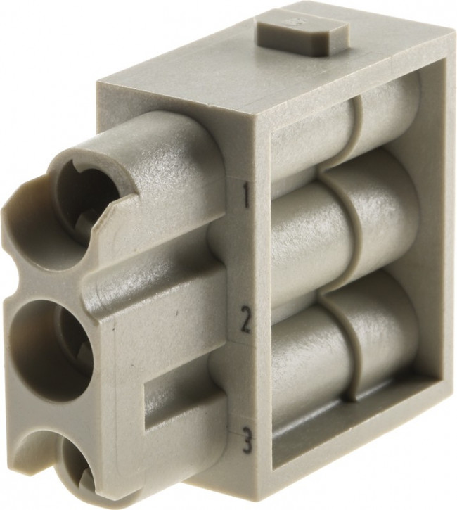 09140033102, Heavy Duty Power Connectors HAN C-MODULE 3P FEM 0-7.5 mm CABLE DIA 09140033102, Heavy Duty Power Connectors HAN C-MODULE 3P FEM 0-7.5 mm CABLE DIA