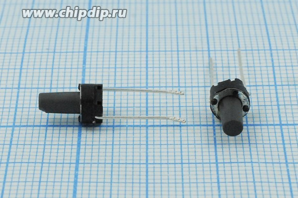 Переключатель тактовый 6 x 9.5мм, NO, 2 вывода; №2522 F ПКнТакт 6 x 9,5\h \\NO\\2P\\