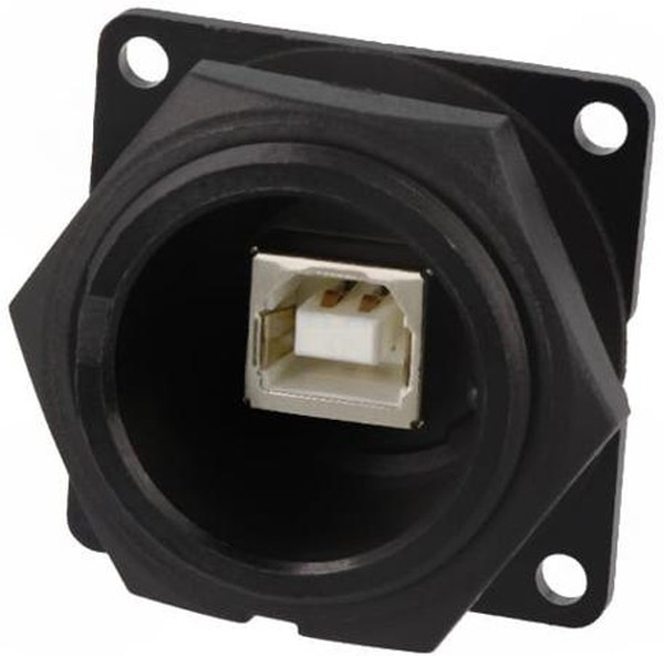 DCP-USBBT-USBA, Адаптер USB, герметичный, Гнездо USB Типа B, Гнездо USB Типа A, USB 2.0, IP67, IP68, Медный Сплав