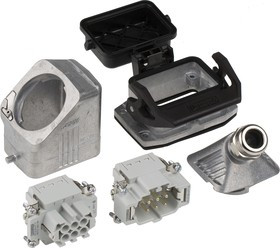 1411487, Connector Set, 6 Way, 16A, Female, Male, HC, 500 V 1411487, Connector Set, 6 Way, 16A, Female, Male, HC, 500 V