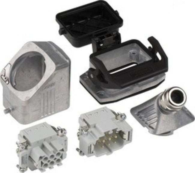 1411487, Connector Set, 6 Way, 16A, Female, Male, HC, 500 V 1411487, Connector Set, 6 Way, 16A, Female, Male, HC, 500 V