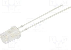 OSG5DA53C1A, LED; 5mm; green; 1120?1560mcd; 120°; Front: recessed; 2.9?3.4V