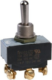 7803K32, SWITCH, TOGGLE, DPDT, 20A, 250V