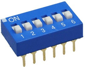 DS-06BBU-G, DIP переключатель 6 поз. (аналог SWD 1-6 ВДМ 1-6) DS-06BBU-G, DIP переключатель 6 поз. (аналог SWD 1-6 ВДМ 1-6)
