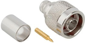 172166, RF Connectors / Coaxial Connectors N ST CRIMP PLUG RG 214
