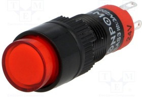 V10Y-11Z-24R, Переключатель кнопочный 2 SPDT DC красный