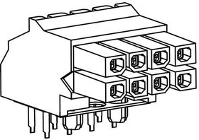 44764-0803, Headers & Wire Housings MicroFit (3.0) BMI R RA Hdr/Fem 30Au 8Ck 44764-0803, Headers & Wire Housings MicroFit (3.0) BMI R RA Hdr/Fem 30Au 8Ck
