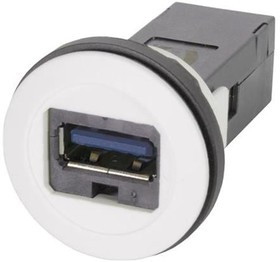 09454521919, USB Connectors har-port USB 3.0 A-A PFT White