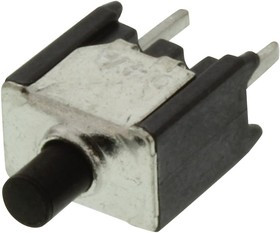 TPA11CGPC004, Кнопочный переключатель, Серия TP, SPST, Momentary, Приподнятый Круглый, Черный