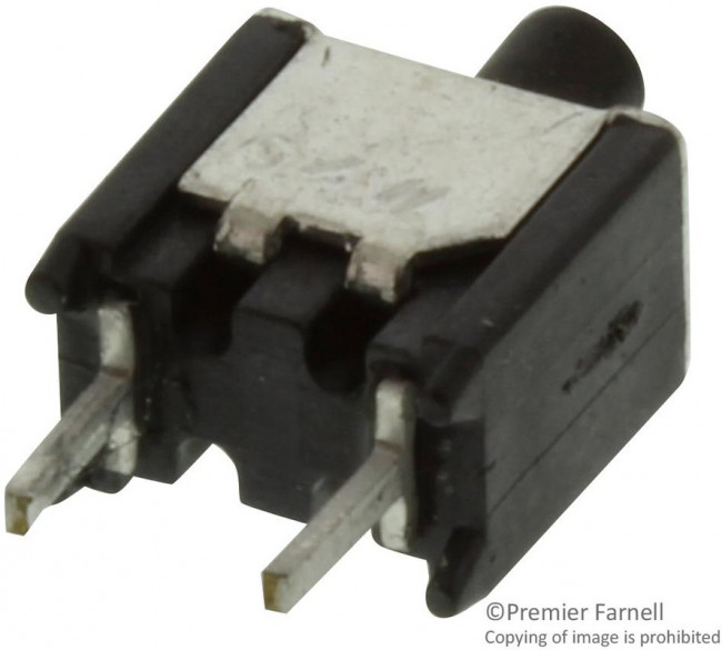 TPA11CGPC004, Кнопочный переключатель, Серия TP, SPST, Momentary, Приподнятый Круглый, Черный