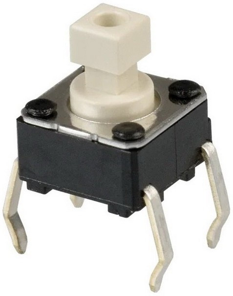 KAN0611-0731W 6x6x7.3 mm, Тактовая кнопка KAN0611-0731W, 6x6x7.3 мм