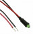 PM3GDW12.0, LED Panel Mount Indicators Green 565nm 25mcd Diff Lens Wire Con