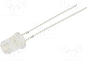 OSB5SA53C1A, LED; 5mm; blue; 330?500mcd; 120°; Front: recessed; 2.9?3.4V; 102mW