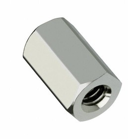 R40-1001002, Standoffs &amp; Spacers M4 x 10mm HEX SPACER BRASS 7mm A/F