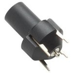 POM-73096-0, Гнездо, "банан" 4мм, 24А, черный, PCB, изолированный, с контактами