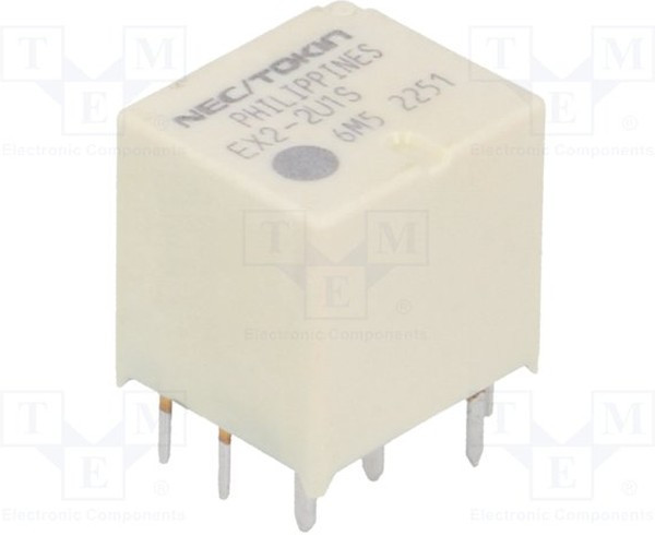 EX2-2U1, Реле: электромагнитное, SPDT x2, Uобмотки: 12ВDC, 30А, 160Ом, РСВ