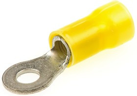 2-34853-1, TERMINAL, RING TONGUE, #8, CRIMP, YELLOW, FULL REEL
