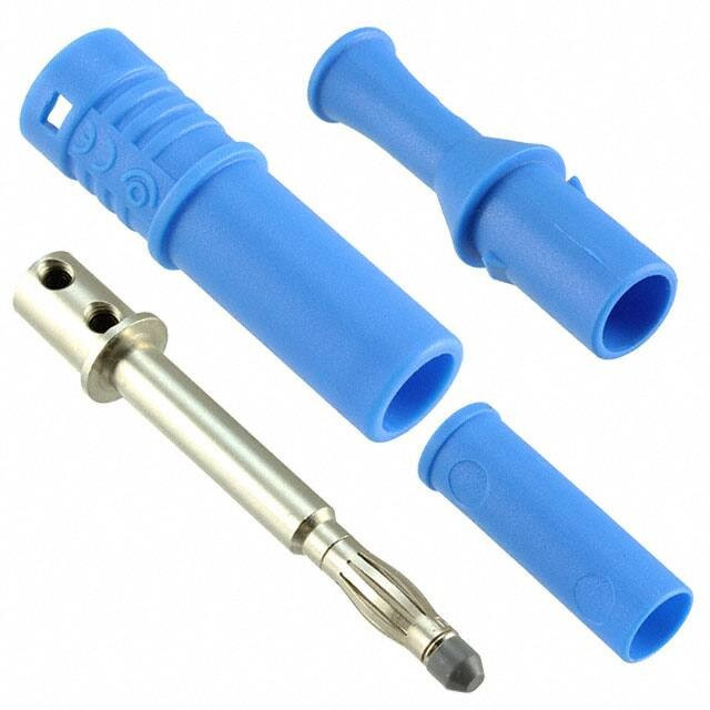 CT3201-6, Test Plugs &amp; Test Jacks DIY 4mm RetrShthPlug Blue