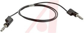 BU-2020-A-24-0, Test lead, 10A, 300V, Black, 60cm Lead Length