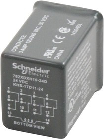 782XDXH10-24D, General Purpose Relays Herm Ice Cube Relay 4PDT, 3 Amp Rating