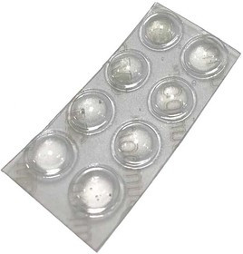 SJ5302, Ножки клейкие прозрачные7.9 х 2.2 мм полусфера 8 шт