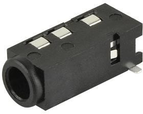 SJ2-3573A-SMT-TR, Phone Connectors 3.5mm Narrow Ftprint 3 conductor 0 switch