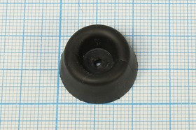 Ножка приборная 22x14,5, h-10/отверстие 3.2, резиновая, конус, Mi-9