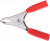 BU-40A-2, Test Clips Red Micro-Plier-Type Steel Clip, 15 Amp
