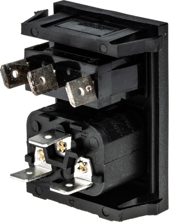 BZV03/Z0000/02, AC Power Entry Modules Polysnap Power Inlet Module