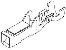 50695-8000, Контакт, OBD-II 50695, Гнездо, Обжим, Контакты с Покрытием из Олова 50695-8000, Контакт, OBD-II 50695, Гнездо, Обжим, Контакты с Покрытием из Олова