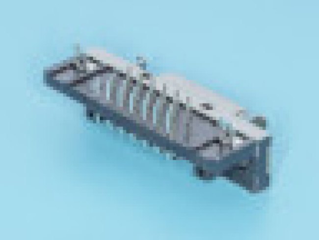 MDR-26F, Разъем Micro D-SUB 26 контактов, гнездо на плату, прямой угол, без крепежных винтов