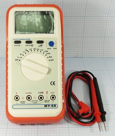 Мультиметр цифровой MY68, конструктор; приб мультиметр\цифр\ MY68\\конструктор белый корпу