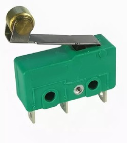 MSW-13, Микропереключатель с роликом 17мм ON-(ON) (5A 125/250VAC) SPDT 3P