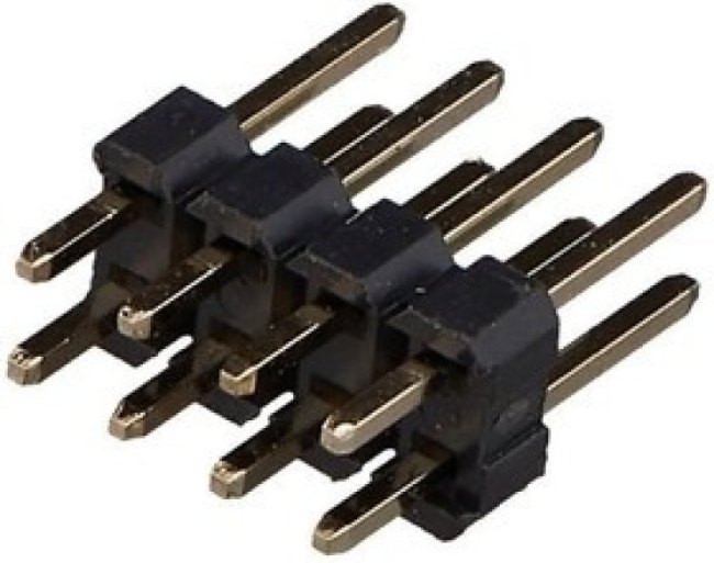 ZL202-8G, Штыревая пл Штыревой "папа" PIN 8 прямой 2,54мм THT 2x4